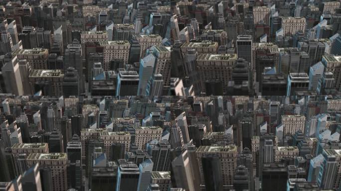 4K三维科幻城市背景素材