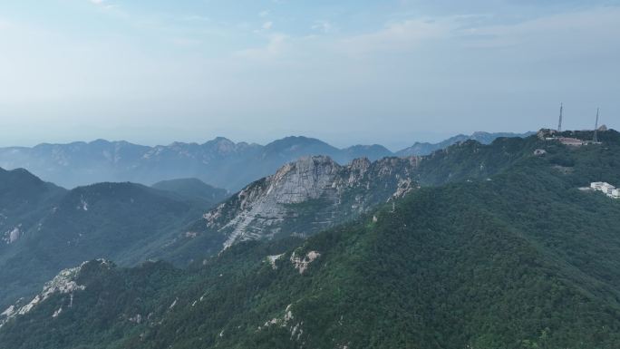 临沂 蒙山 龟蒙景区 云海航拍寿 寿星