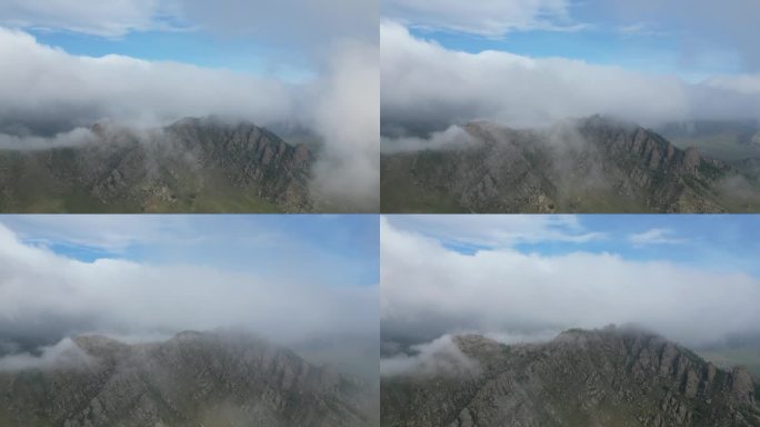 清晨云雾山景