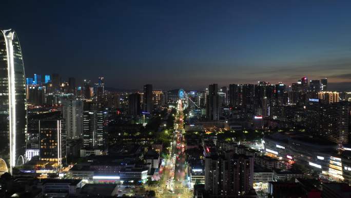 深圳宝安区夜景延时