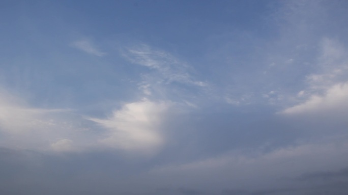 蓝蓝的天空大块云团云飘飘云朵