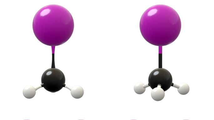 一碘甲烷分子动画
