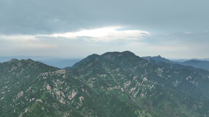 临沂蒙山龟蒙景区云海航拍