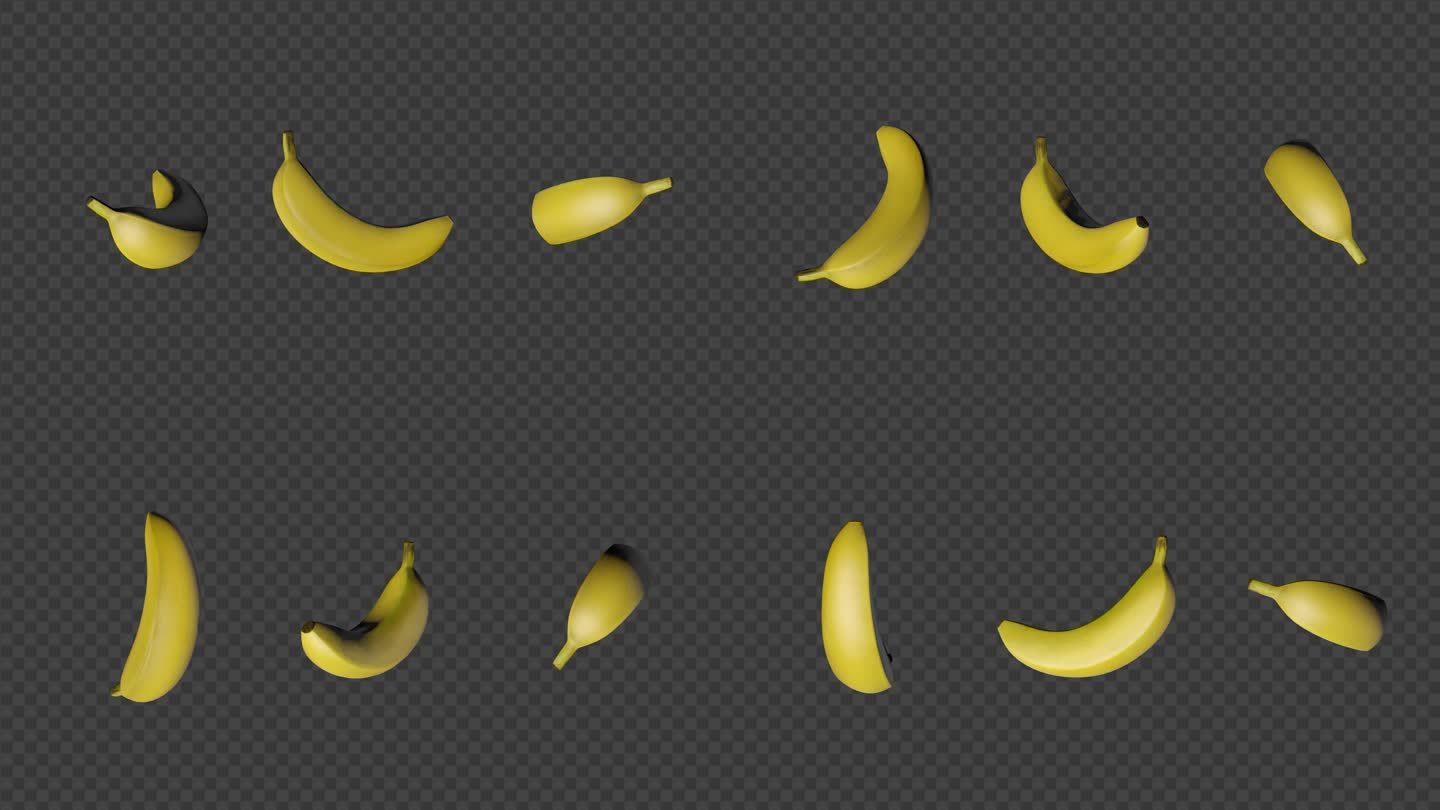 三组循环香蕉旋转带通道