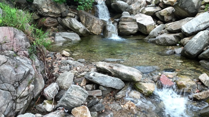 蒙山 溪水 临沂 航拍 清澈 水流 水潭