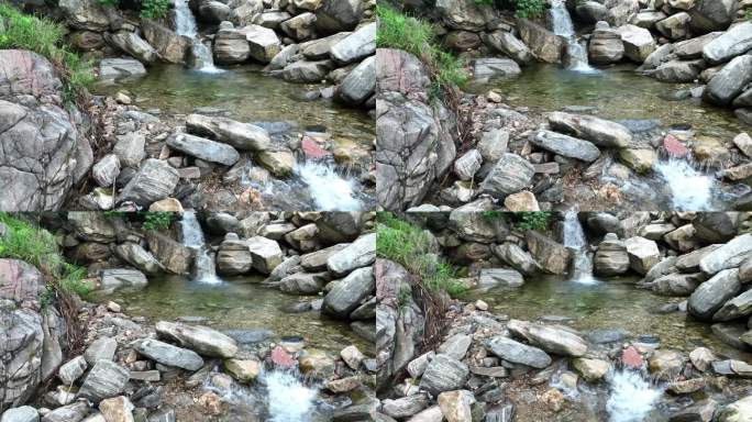 蒙山 溪水 临沂 航拍 清澈 水流 水潭