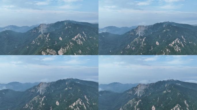 临沂 蒙山 龟蒙景区 云海航拍寿 寿星