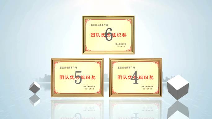 4K高端荣誉展示专利资质证书图片包装