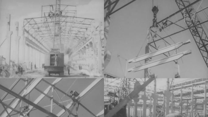 建设中的洛阳拖拉机制造厂 1955年