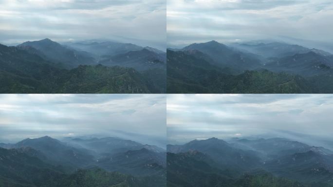 临沂蒙山龟蒙景区云海航拍