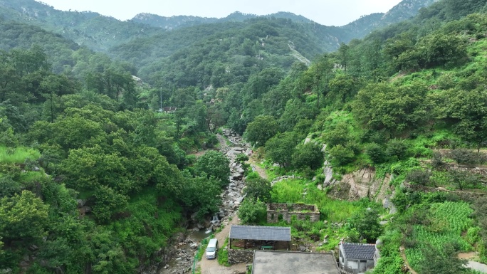 临沂蒙山龟蒙景区云海航拍