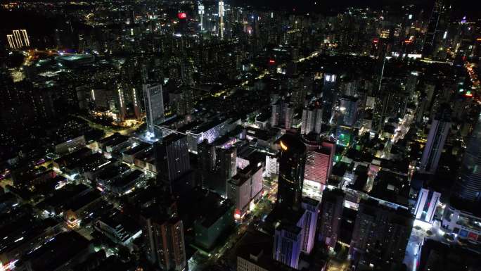 【正版素材】深圳华强北夜景