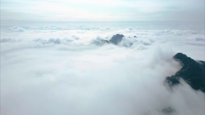 安徽黄山风景区云海延时美景唯美大自然风景