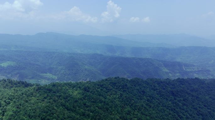 层峦叠嶂的山脉 山脉 雅安视频 森林公园