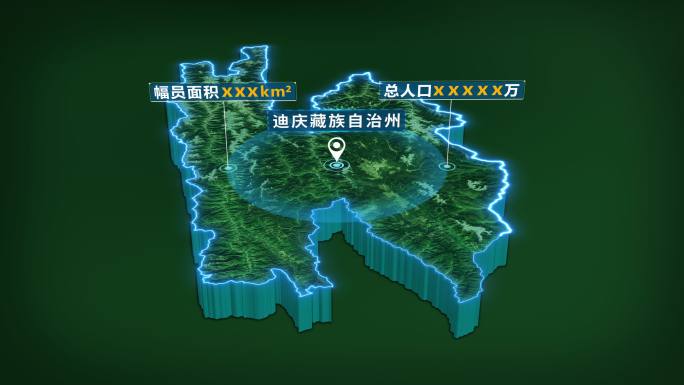 迪庆藏族自治州面积人口区位基本信息展示