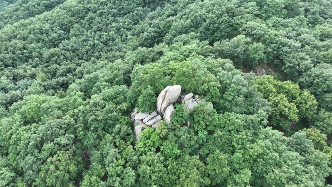 临沂  蒙山石 航拍 大山