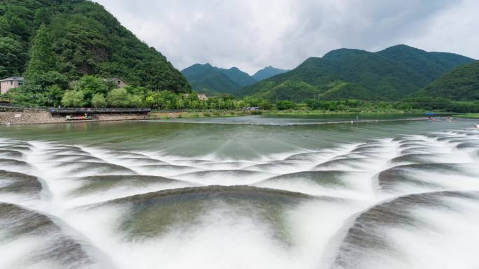 【4k可商用】富阳龙鳞坝