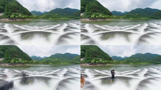 【4k可商用】富阳龙鳞坝