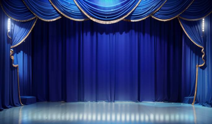 通用蓝色LED幕布舞台背景