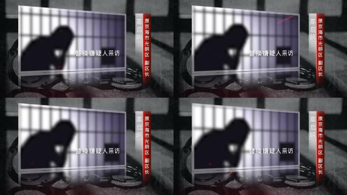 反腐警示教育嫌疑人采访视频框