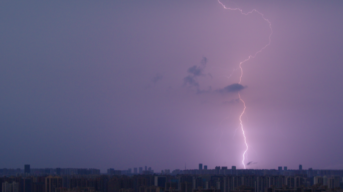 城市上空闪电一组02【10bit】