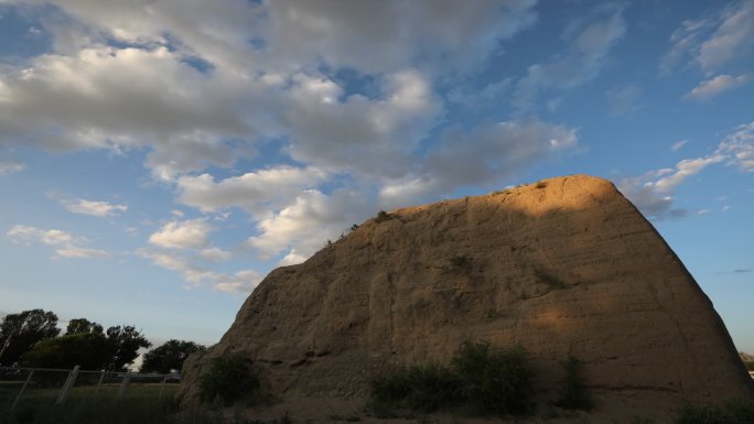 序列 古代长城烽火台延时，展示岁月的沧桑