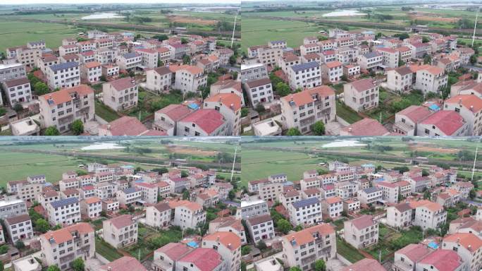 中国红砖瓦房新农村建设