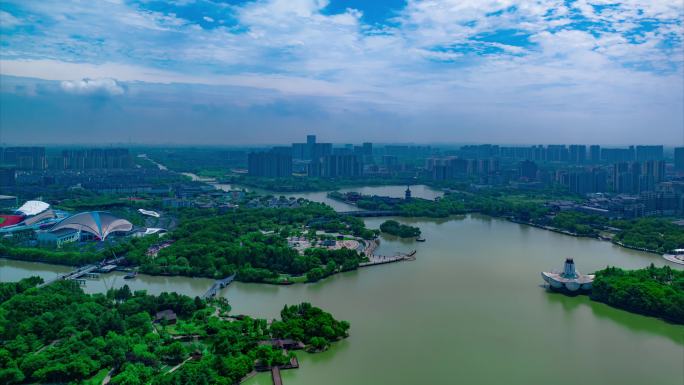 平湖东湖延时 丁达尔