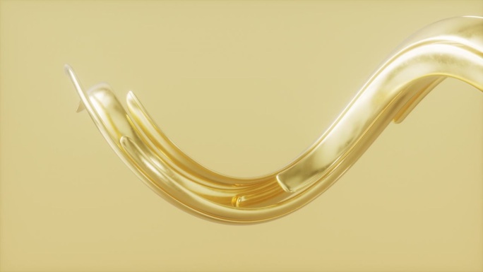 抽象的金色螺旋线背景