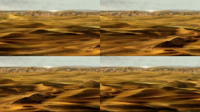 横版卷轴沙漠风沙移动舞台背景
