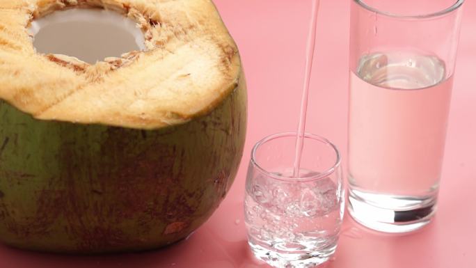 椰子汁椰子水升格慢动作