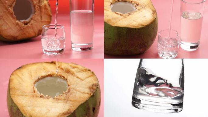 椰子汁椰子水升格慢动作