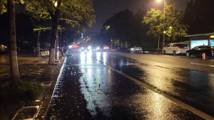 雨夜街景步行3