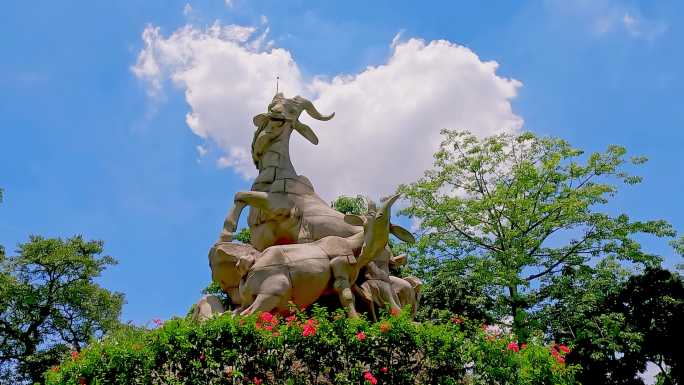 广州地标-五羊石像
