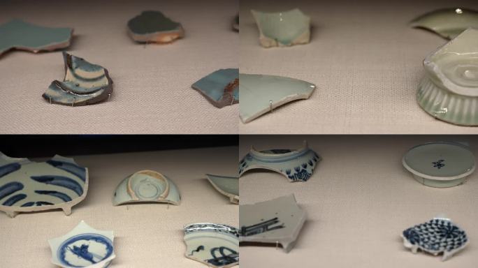 博物馆馆藏文物陶瓷残片