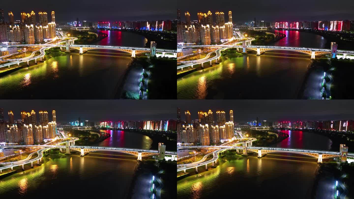 泉州田安大桥灯光秀延时摄影