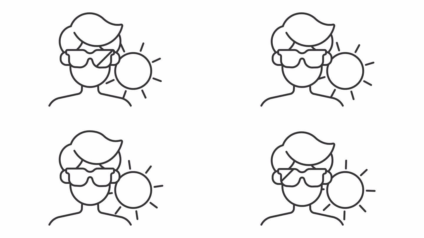 日光浴图标动画