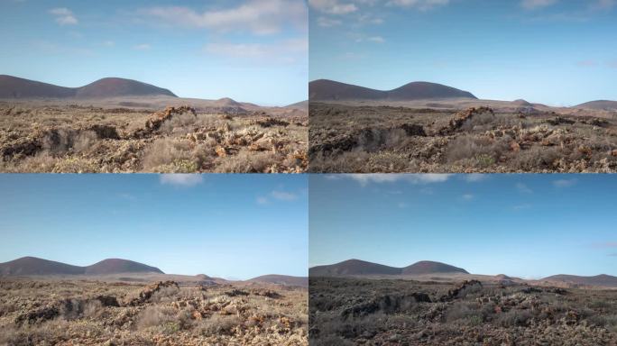 富埃特文图拉的巴尤约火山的时间变化