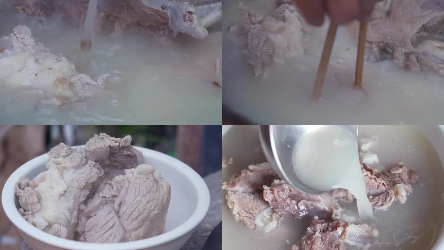 大暑 羊肉汤 羊肉汤熬制 柴火 地锅羊汤
