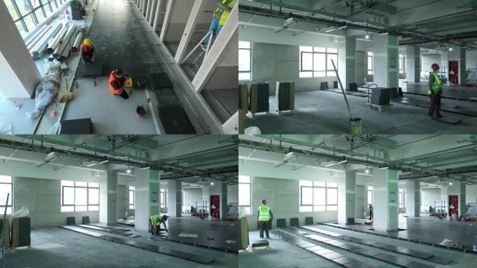 工装 高架地板  高架地板铺设 技术工人