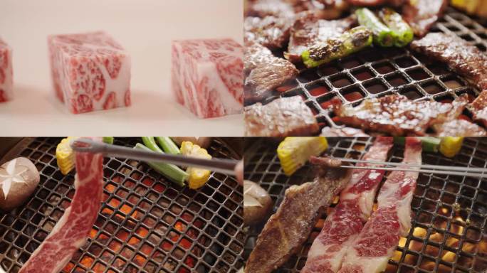 烤肉 和牛 日式烧肉 烧肉 日料 牛肉粒