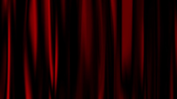抽象的动画背景，布料窗帘在剧场由垂直的红色布料构成。艺术色彩渐变条。无缝循环。屏幕保护程序4 k