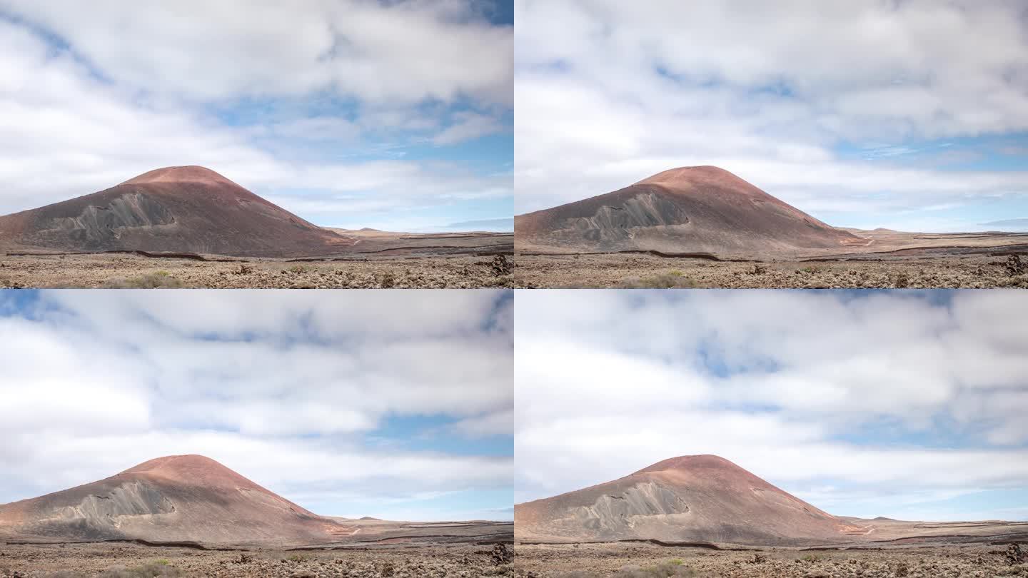 富埃特文图拉的巴尤约火山的时间变化