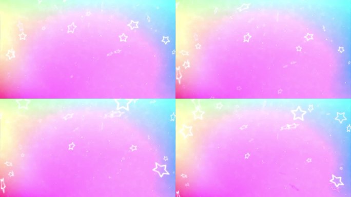 彩虹抽象背景和星环粒子，从上到下，4k动画