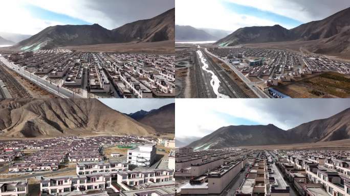 西藏高原新农村建设 乡村别墅 乡村振兴