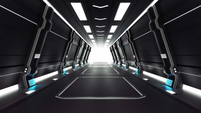 黑色科技隧道穿梭4K