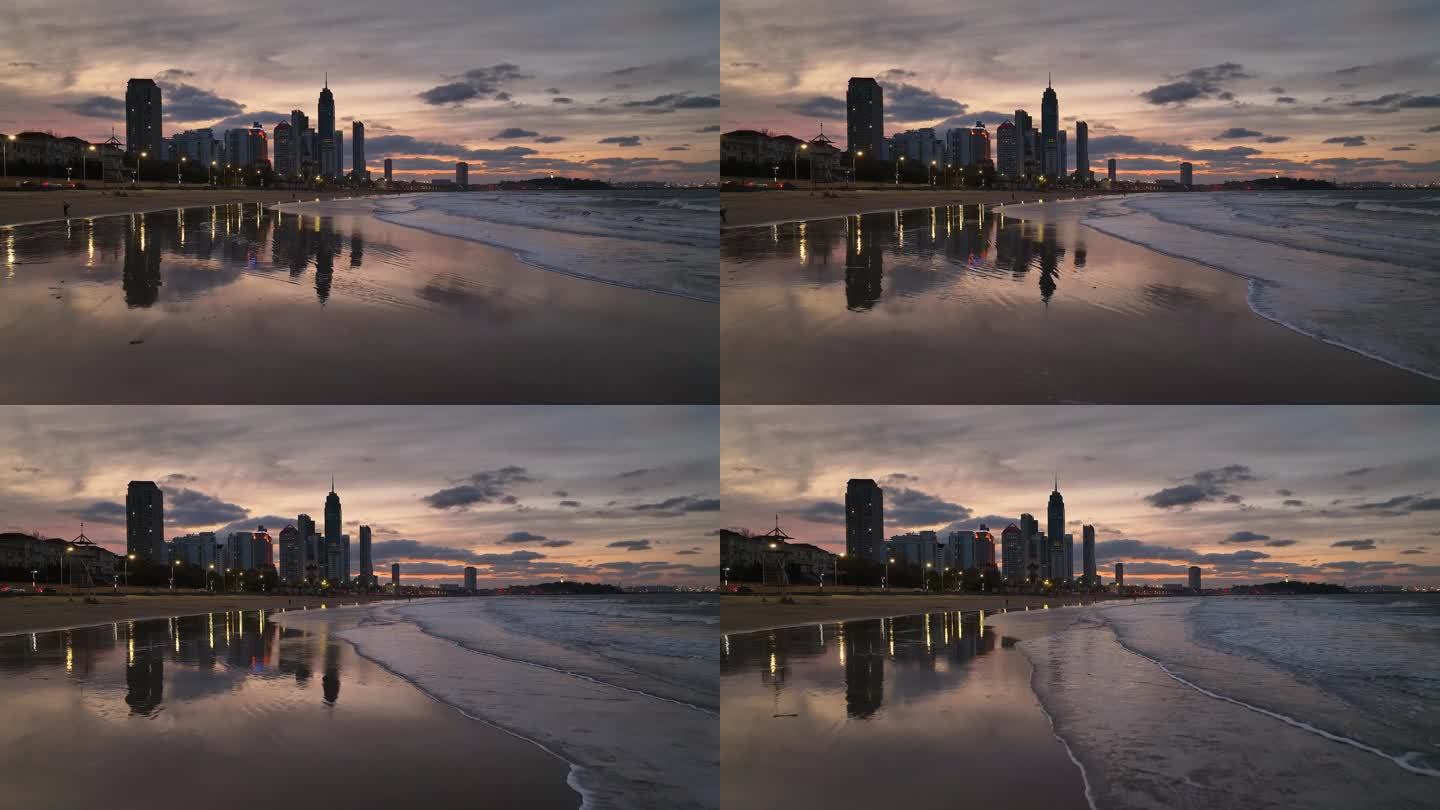 烟台滨海广场夜景