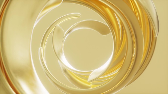 抽象的金色螺旋线背景