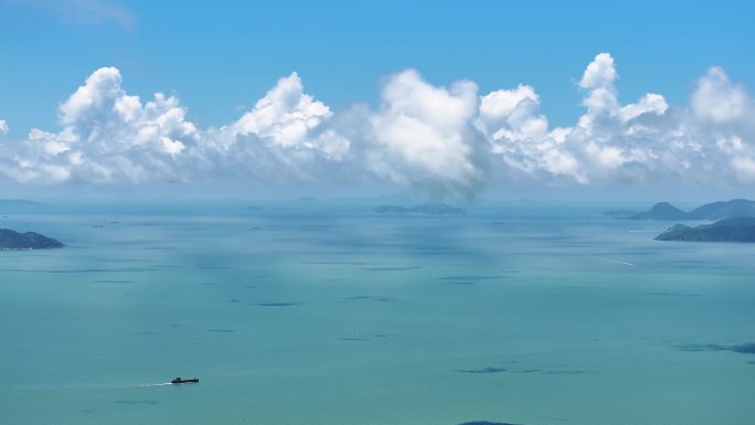 南海万山群岛高空远眺