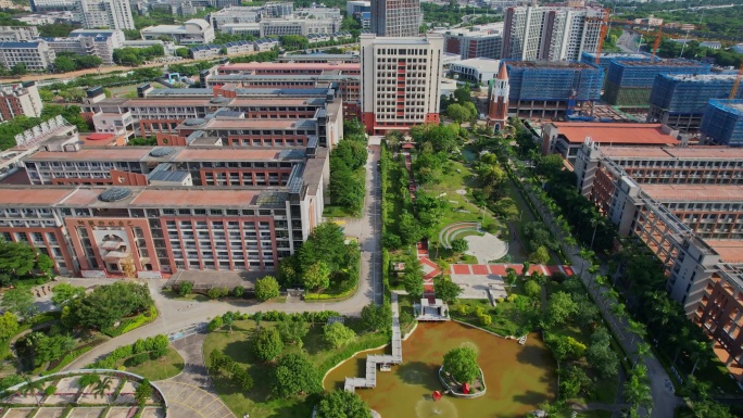 航拍厦门华夏学院